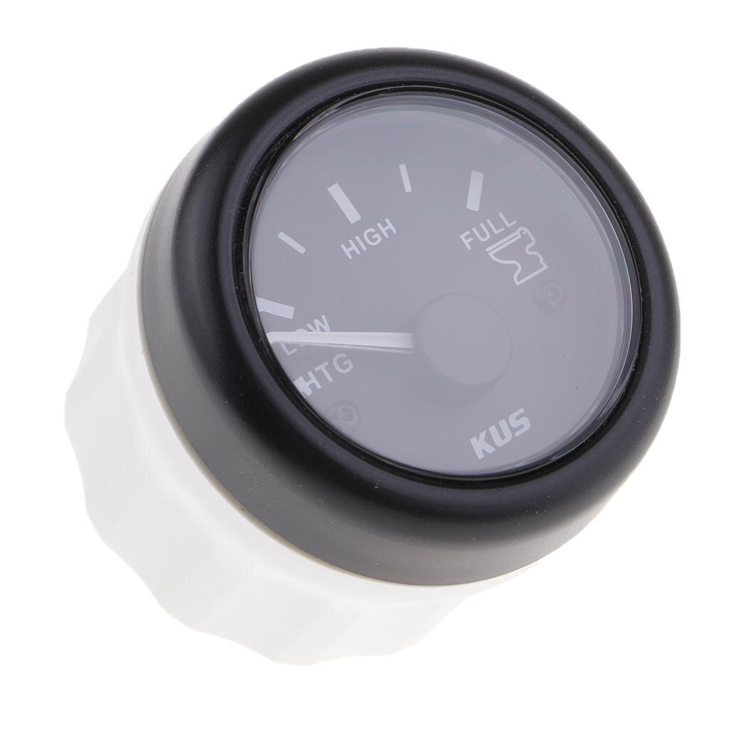 Magideal svart 52mm avfallstank mätare 240-33 ohm 12/24v för marinbåtar
