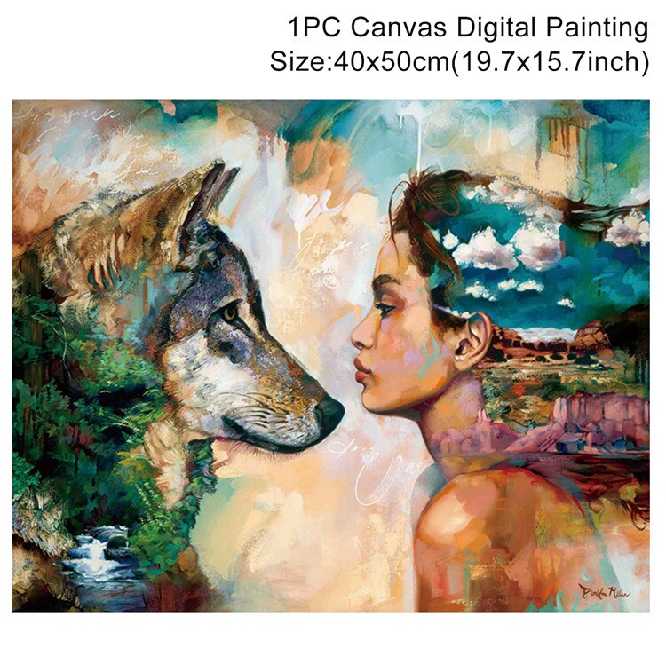 Animals Oil Painting By Numbers Adults Paints By Numbers Animals Pictures Oil Painting By Numbers Set Coloring By Numbers: style 2