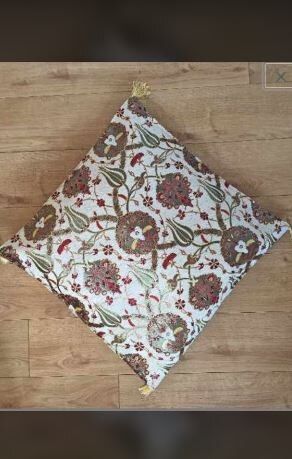 Turkish Ottoman Style Cushion Pillow Cover 17 "x 17"