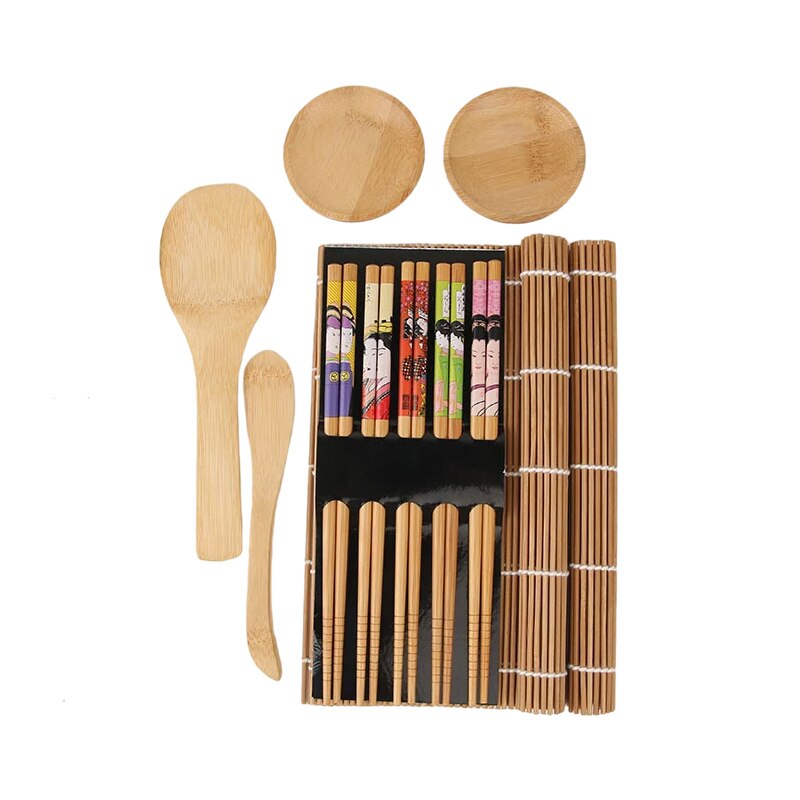 Juego de rodillos de Bazooka para hacer Sushi, utensilios de cocina para enrollar carne y verduras, utensilio de cocina, accesorios: Carbonization set-2