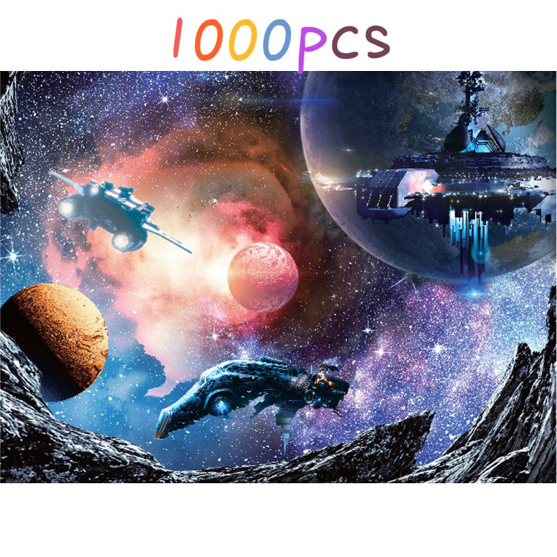 1000Pcs 300pcs Jigsaw Puzzle Assembling Landscape Picture Puzzles Toys For Adults Kids Educational Games Montessori: 01