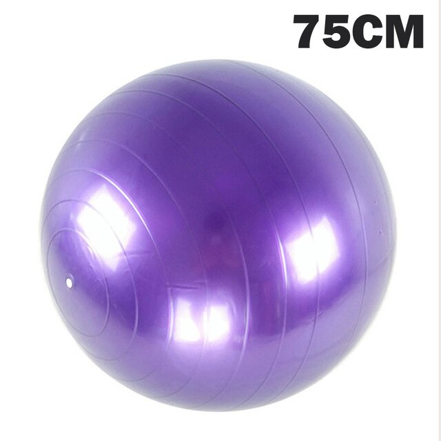 Yoga Palle E Sfere di Sport Bola Pilates Fitness Palestra Equilibrio Esercizio Pilates Allenamento Sfera di Massaggio Alleviare Il Dolore 45 centimetri 55 centimetri 65 centimetri 75 centimetri UNA Palla: 75cm purple