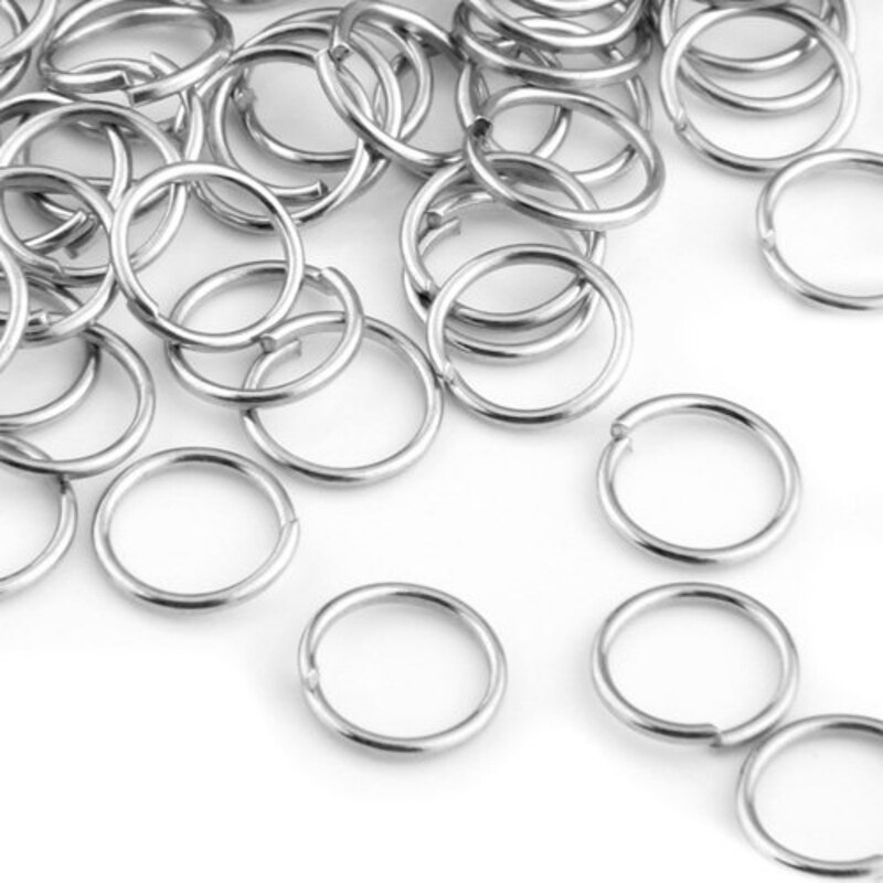 Best 1050 Pcs Split Keyring Keychain Key Ring Loop Holder Clasps Keyfob Connector, 1000 Pcs 8mm & 50 Pcs 25mm