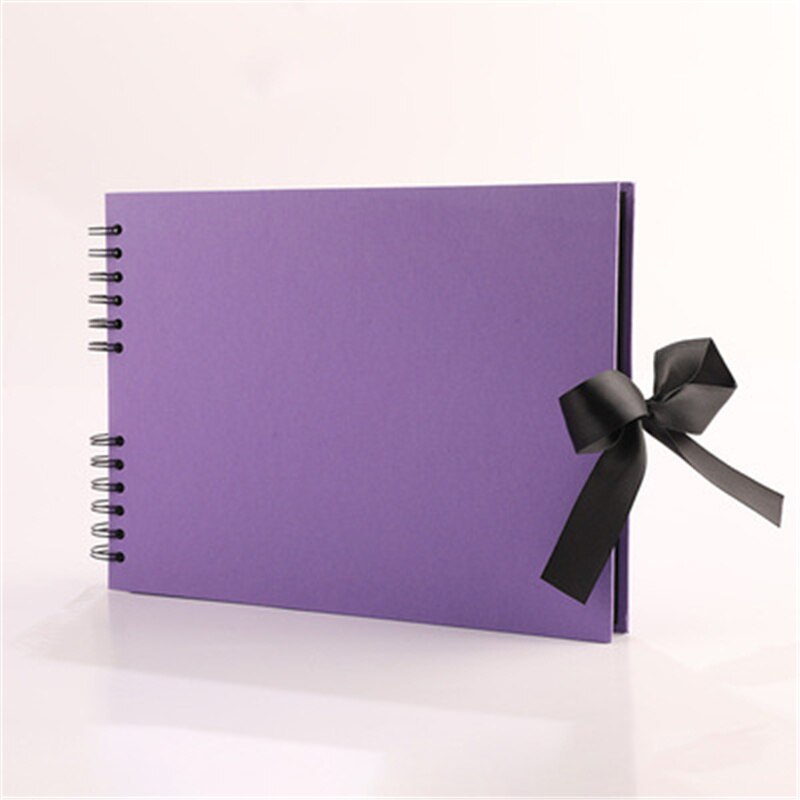 big family handmade DIY paste diy photo album collection photo album handmade souvenir photo album: purple