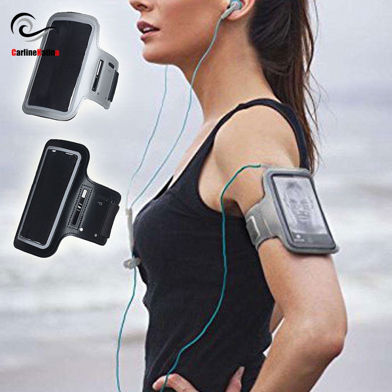 BLACK Waterproof Gym Sports Running Armband for Iphone 11 Pro Max Xs Max XR X 8 4s 5s 5c 6 6s 7 7s Plus Arm Band Phone Bag Case