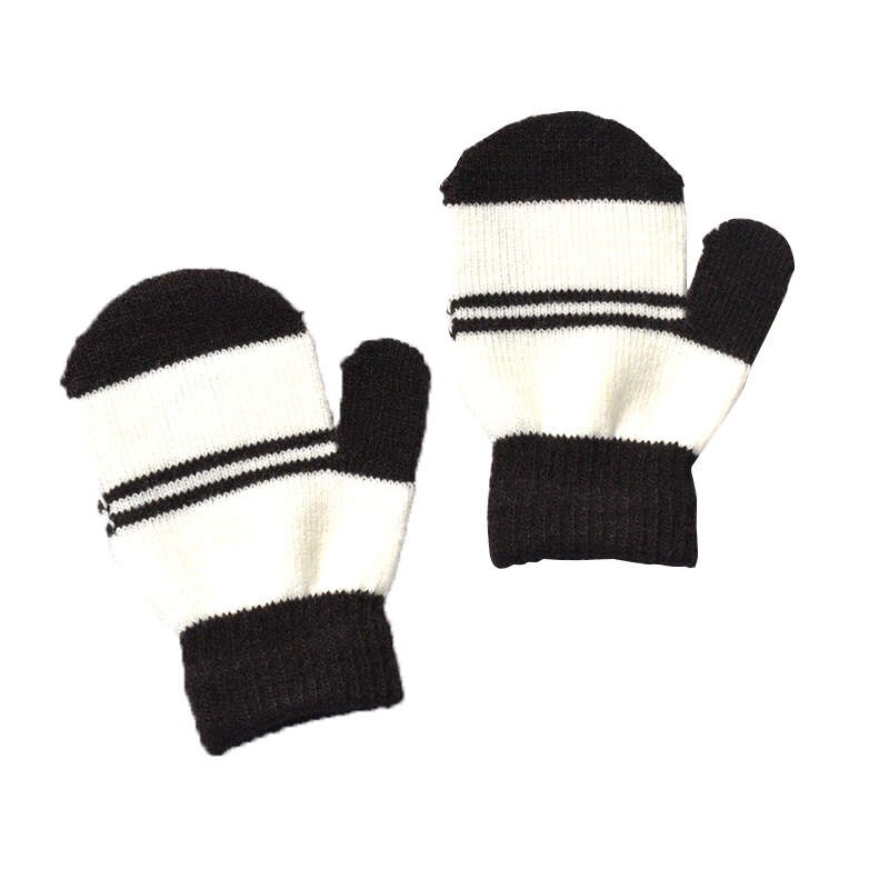 Warmom Baby Knitting Warm Soft Gloves Kids Boy Girl Stripe Pattern Mittens Children Boys Girls Gloves Soft Knitting for 1-4Y: T4