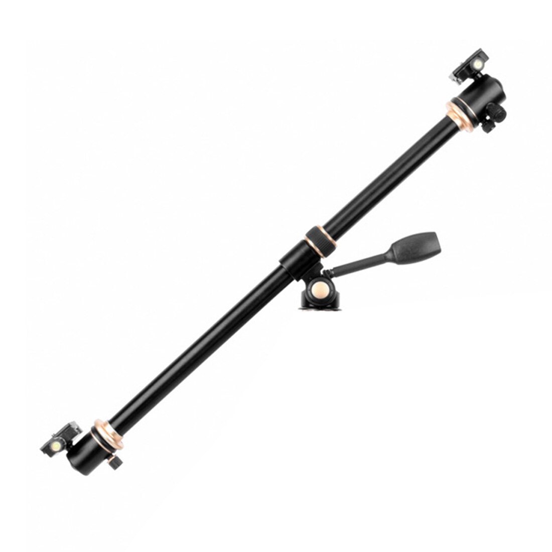 61cm 24&quot; Horizontal Bar Camera Mount Tripod Extension Arm Rotatable Multi-Angle Center Cross Column Rod Tube with Locking System