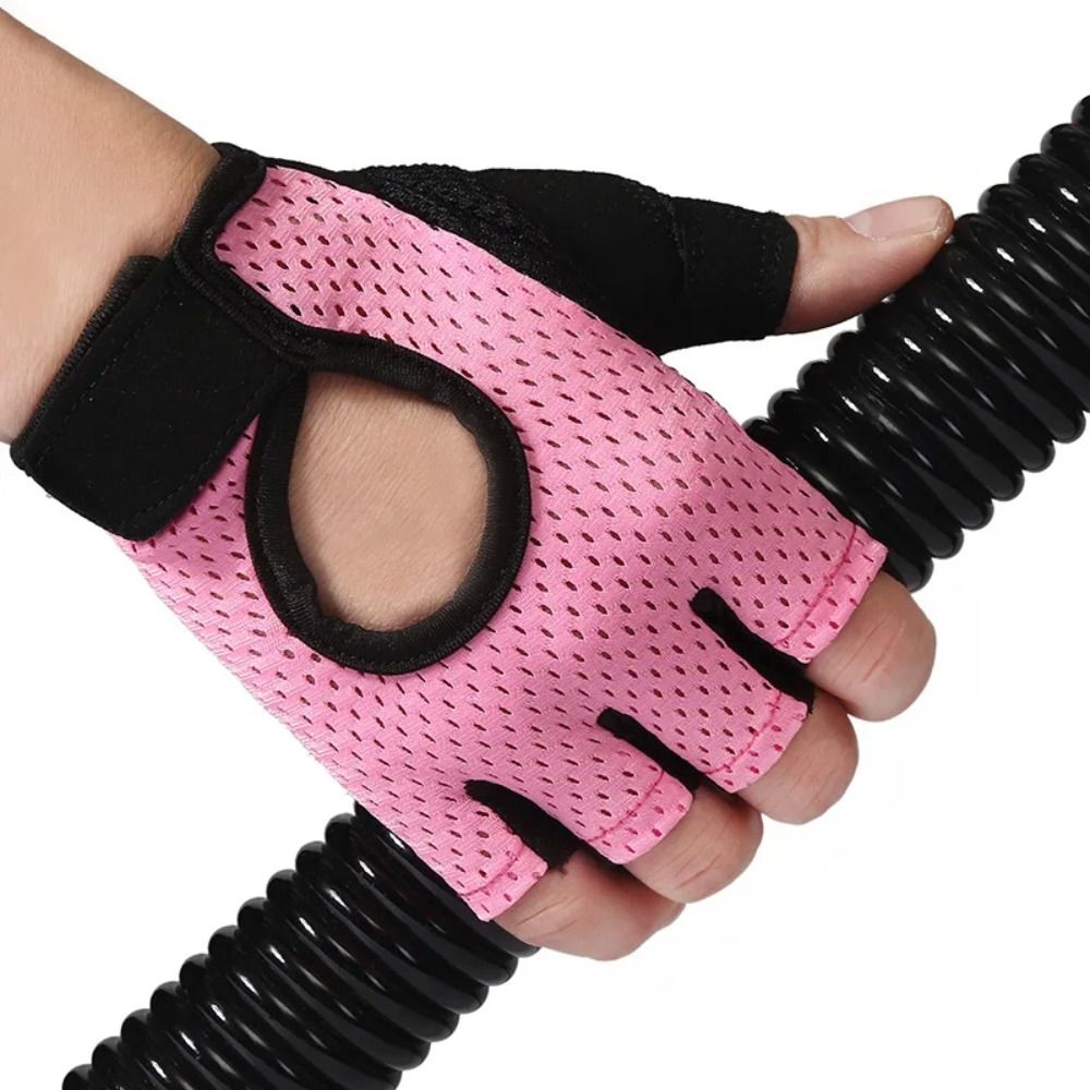 Guantes sin dedos para entrenamiento de culturismo, antideslizantes, transpirables, para Fitness, gimnasio, para hombre y mujer