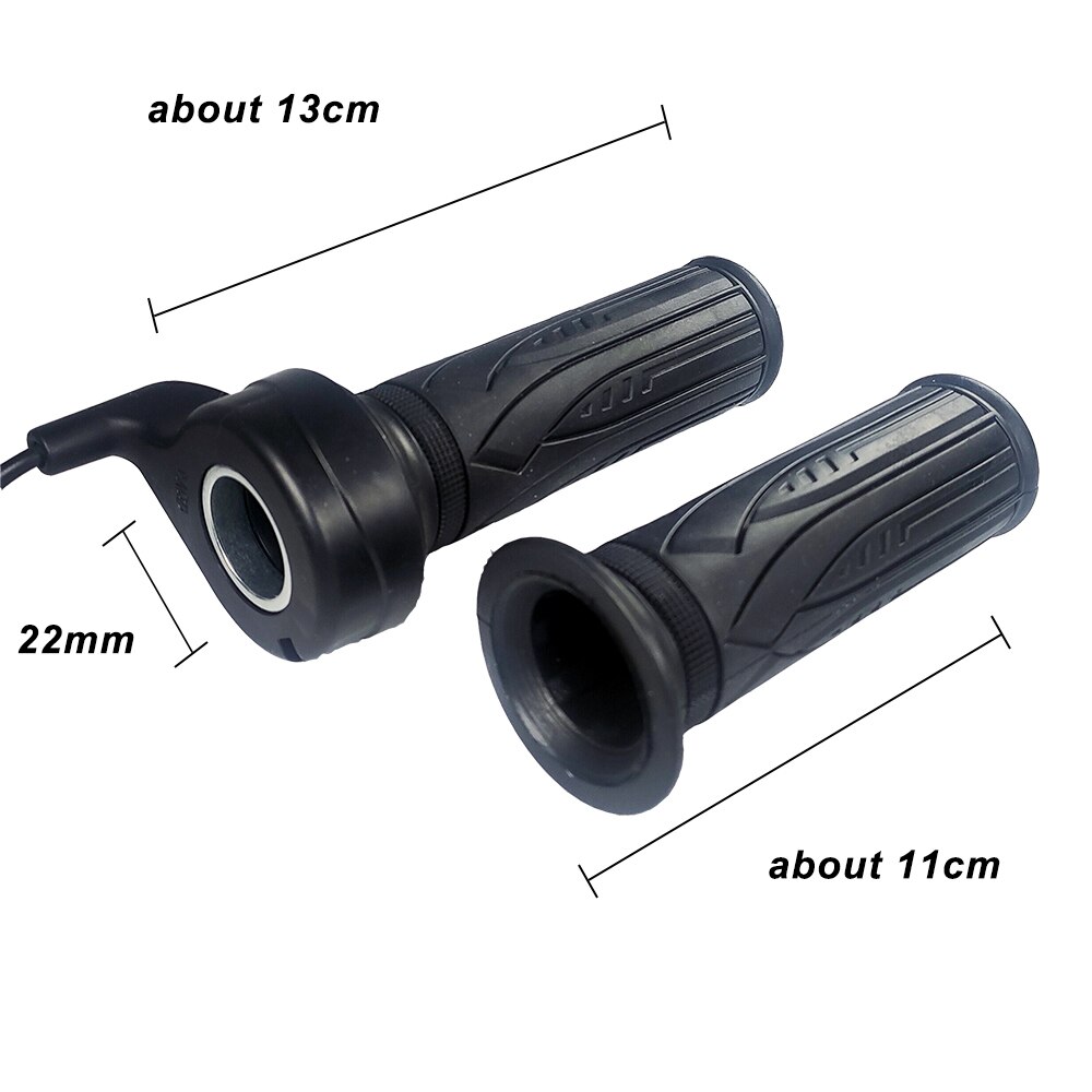 eBike Throttle 12V 24V 36V 48V 52V 60V 72V Right Hand Universal Twist Throttle for Electric Bike / Scooter / E-Bike / Bicycle