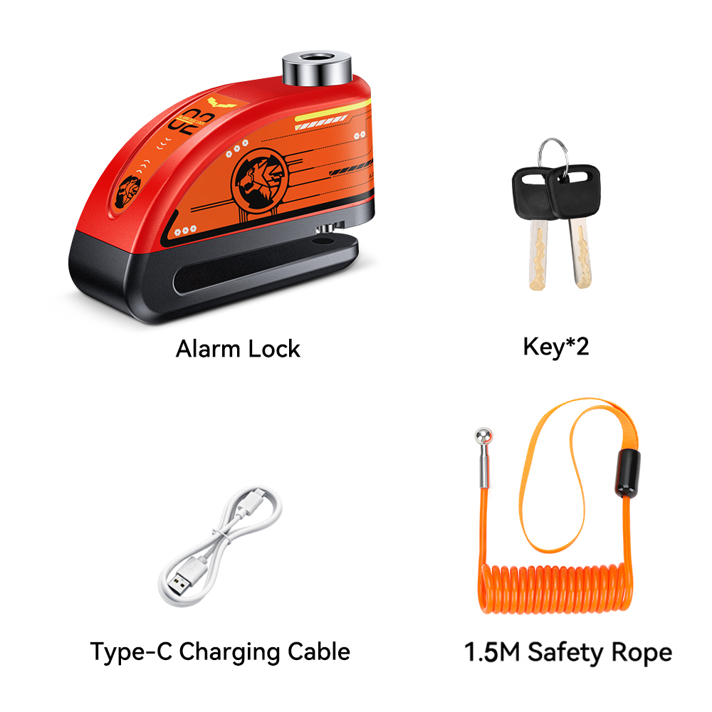 Extractme Motorrad Alarm Scheibenbremse Schloss 120dB Fahrrad Rad Disk Vorhängeschloss Sicherheit Diebstahlsicherung Rolle Alarma Motocicleta: Armee Grün