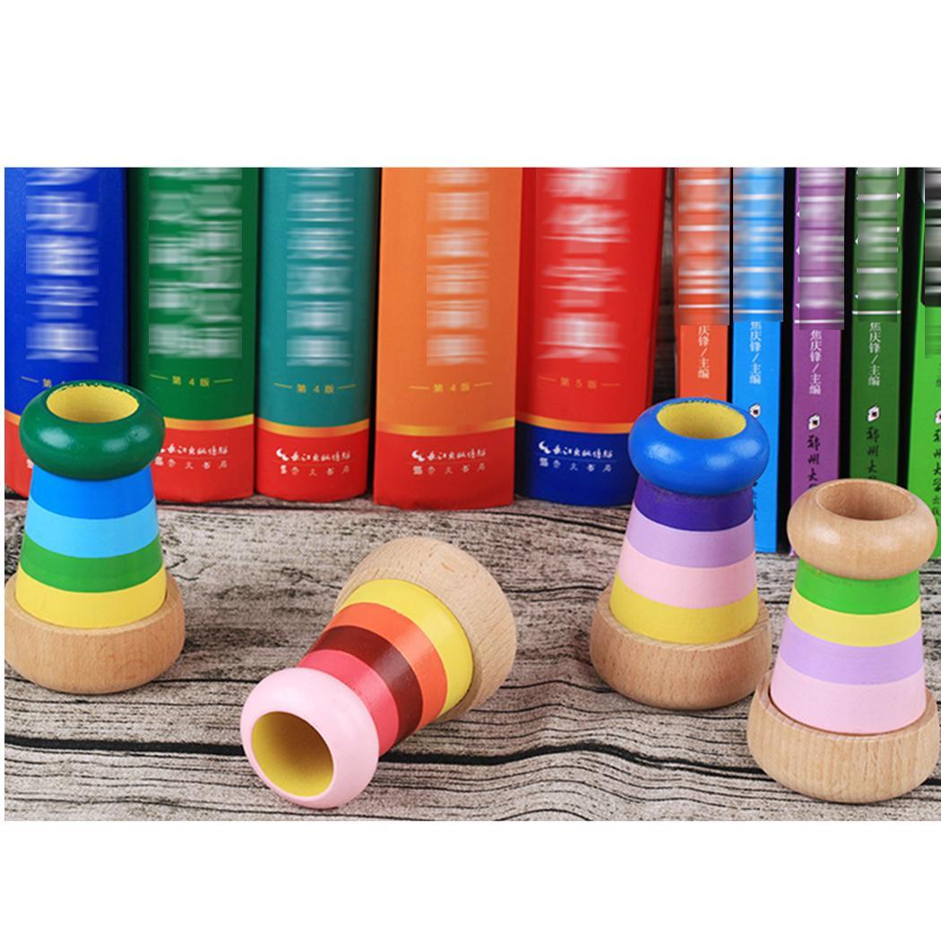 Baby Multi-Prisma Effect Caleidoscoop Grijpen Puzzel Houten Educatief Houten Boven 3 Jaar Oud Speelgoed