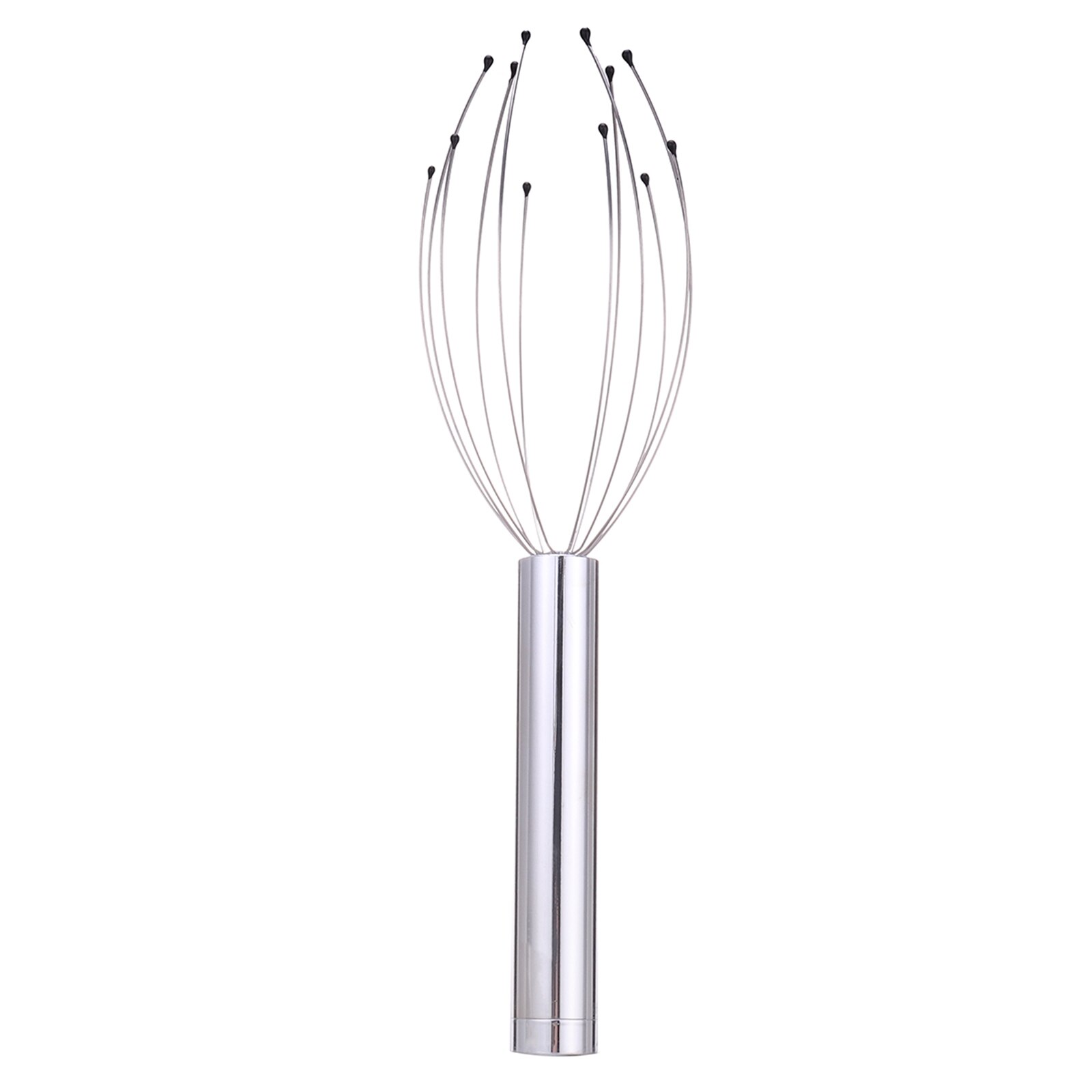 Head Massage Electric Scalp Massager Portable Head Scratcher Massager Handheld Scratcher for Head Relaxing Scalp Massage Tools: Silver