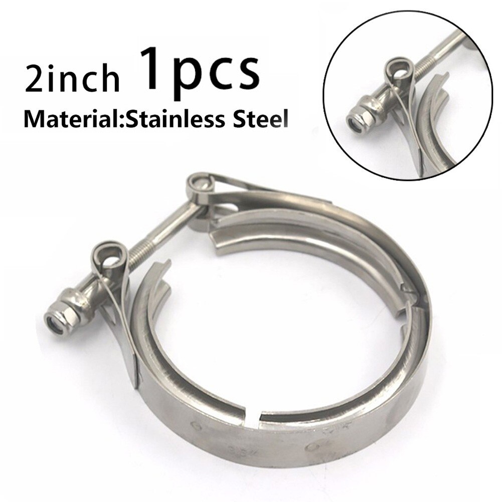 Downpipe V Band Clamp Exhaust Clamp Replacement Stainless Steel 2\" Inch