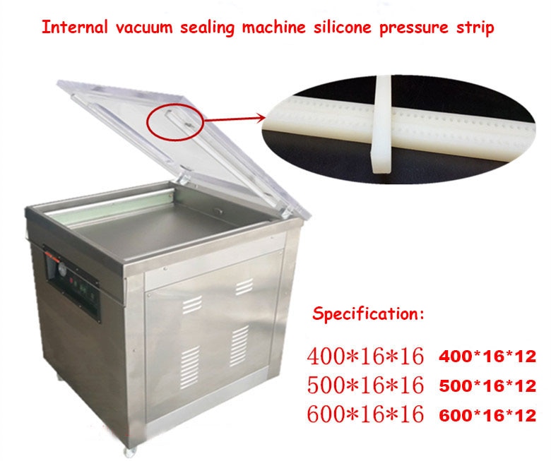 400/500/600 Single chamber vacuum sealing machine silicone seal strip pressing strip heat pressure strip accessories spare parts