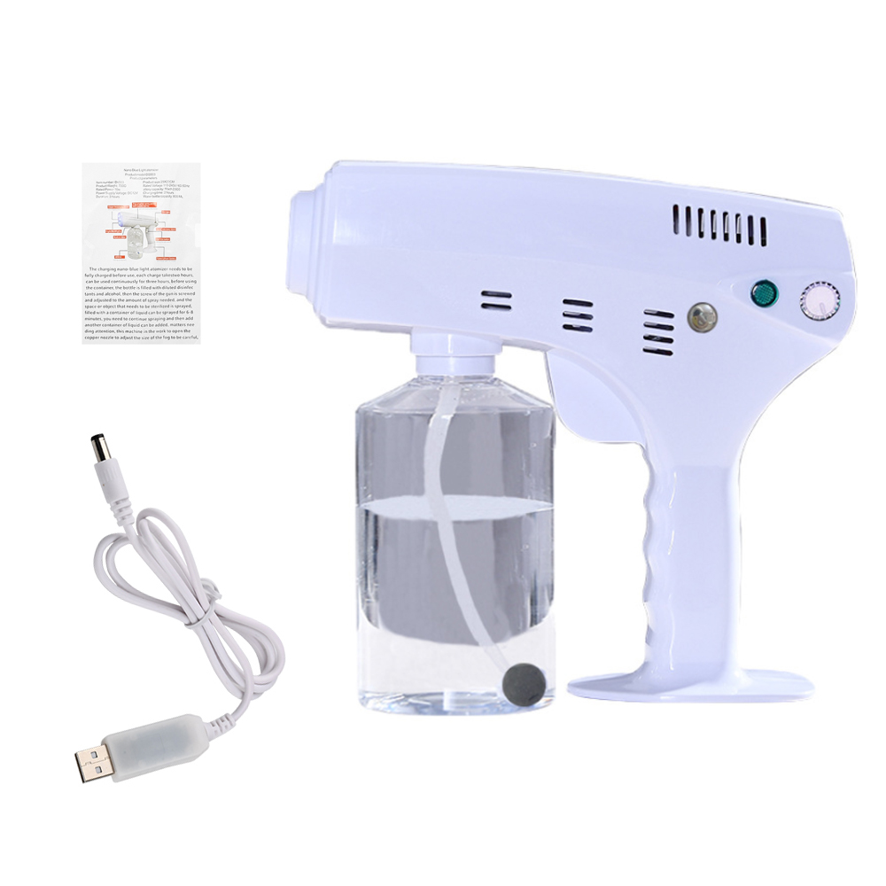 Pulvérisateur de désinfection à vapeur à lumière bleue, brumisateur, avec batterie, pistolet à vapeur: Default Title