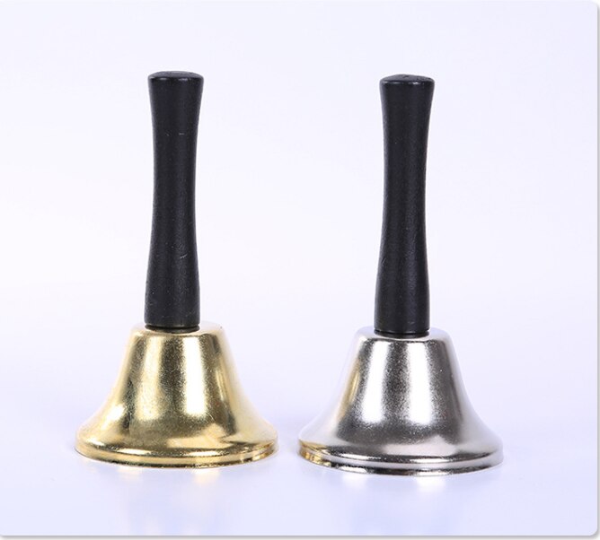 Goud zilver kerst handbel metaal feest viering