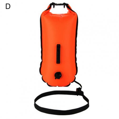 PVC Practical PVC Buoy Safety Air Dry Float Bag Inflatable Pouch Hard-wearing Rafting Bag Foldable for Outdoor:  D