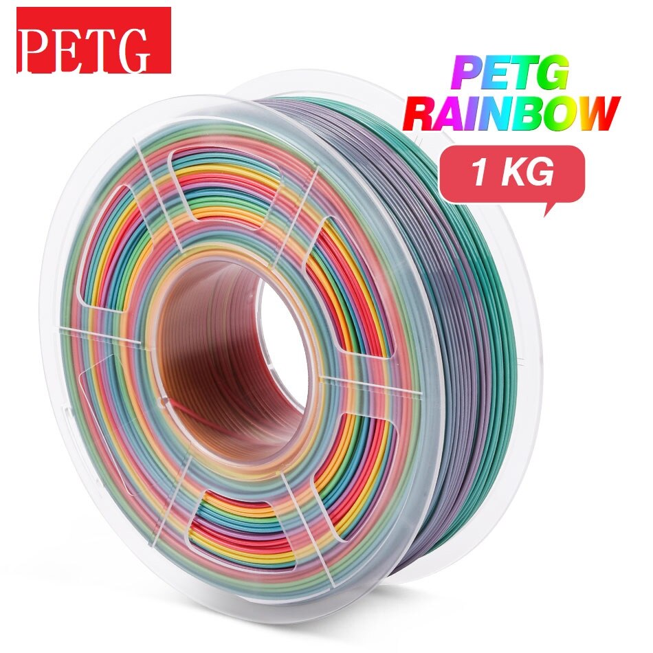 Sublimation PETG Filament 1kg Rainbow 1.75mm Plastic Resin 3d Printer Original Products Printing Material DIY: Default Title