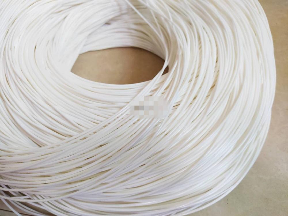 500g Round furniture PE rattan plastic imitation synthetic rattan weaving raw material for knit and repair chair table basket: White