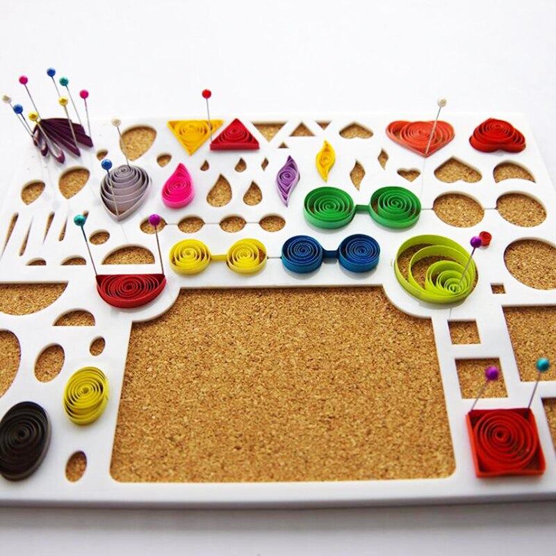 Quilling Board Corkboard Paper Quilling Board Template Paper-scrolling Filigree Mosaic Quilling DIY Carft Paper Quilling Tool