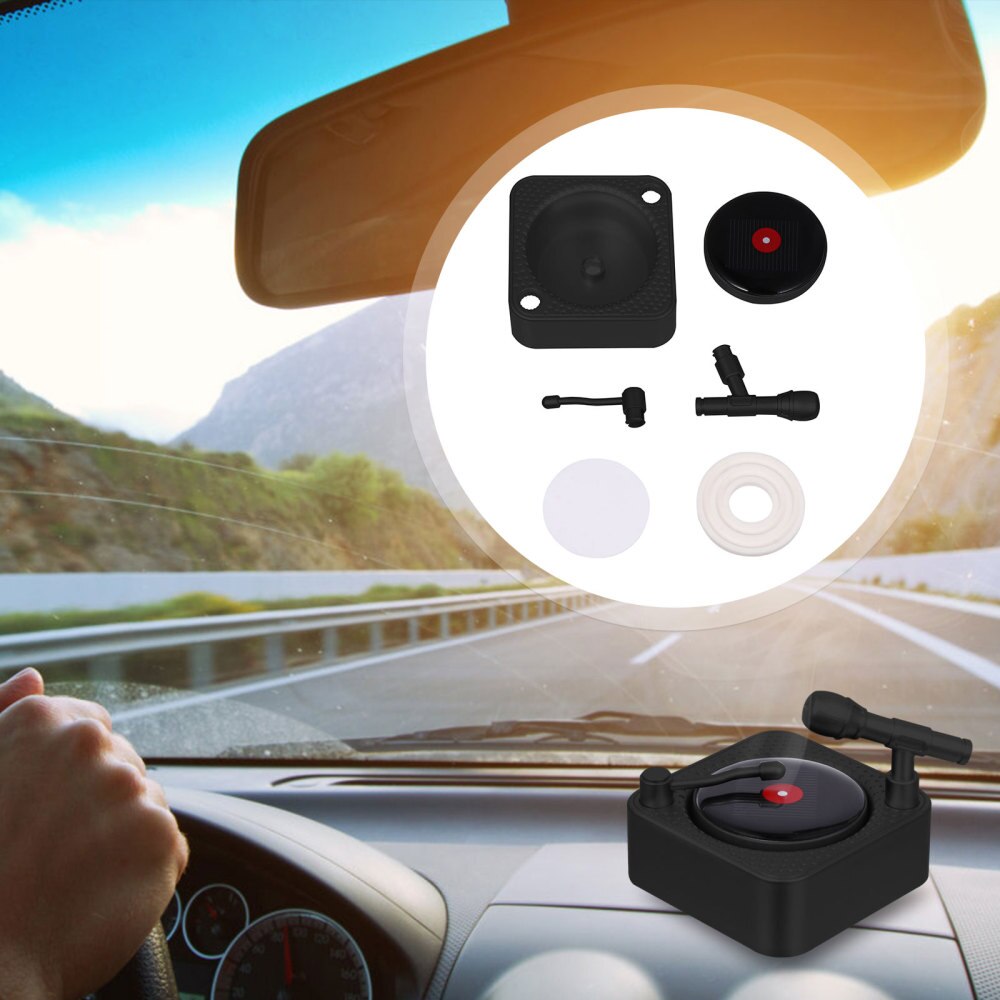 Auto Luchtverfrisser Auto Aroma Diffuser Fonograaf Vorm Solar Aroma Ornament