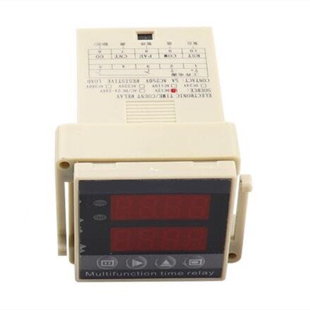 NPN PNP Sensor Switch Encoder Counter ZN48 Digital Double Row LED Display Time Relay Counter with 10 terminals