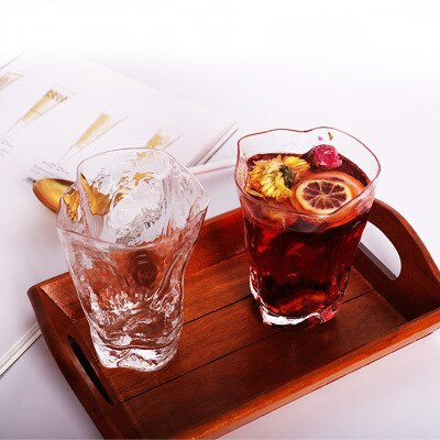 200ml Irregular Shape Water Drinking Glass Cup Whiskey Milk Juice Tumbler Glasses Cups