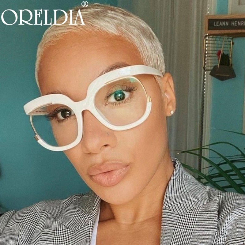 Retro Square Optical Glasses Frames Women Prescription Glasses Clear Len Anti-blue Light Eyeglasses Spectacle Frame Eyewear