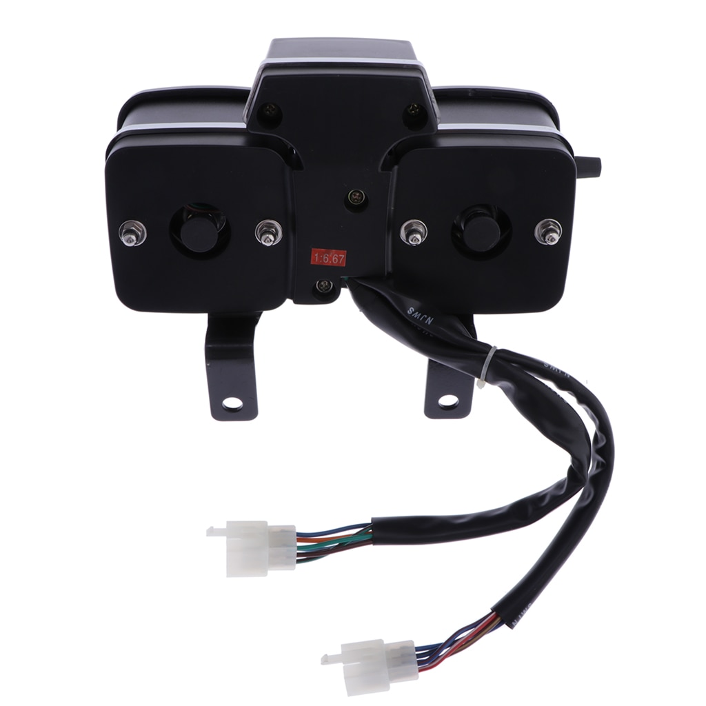 1 Piece Universal Motorcycle Boat Speedometer Odometer Tachometer All-in-one 12000 rpm