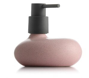 230ML Ceramic Lotion Bottle Home Bathroom Divide Empty Bottles Shampoo Shower Gel Bottle Hand Sanitizer Bottles Soap Dispenser: pink