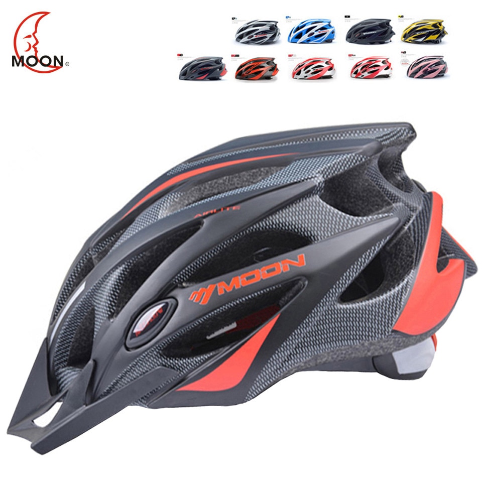 Moon Cycling Helmet Ultralight Skiing Motorcycle Bicycle Breathable Helmet Bicycle Road Mountain Riding Helmet Riding Equipment