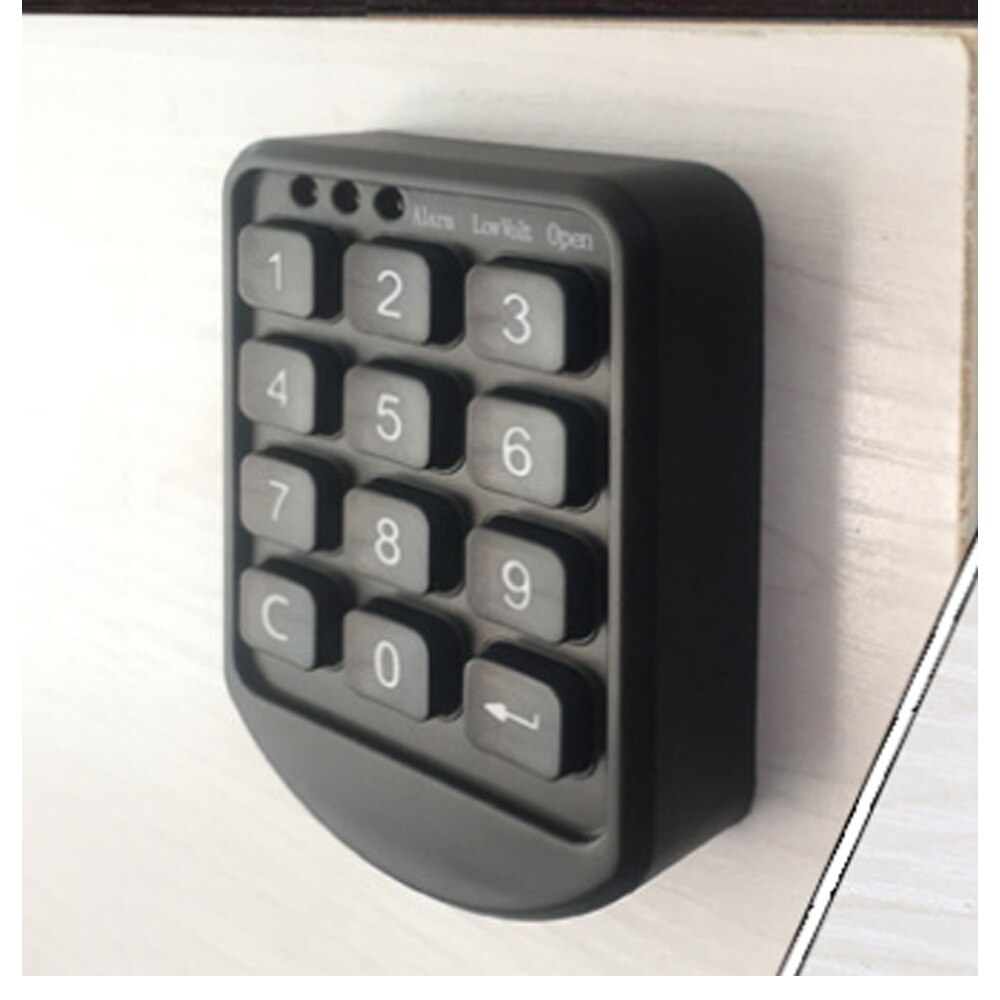 DIY Public or private Electronic password keypad locker digital cabinet lock for office /hotel/swimming pool: Black