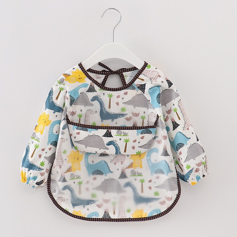 coton bébé bavoirs imperméable enfant manger vêtements enfants manches longues alimentation Smock bavoir bébé tablier Bandana Bebes bavoirs