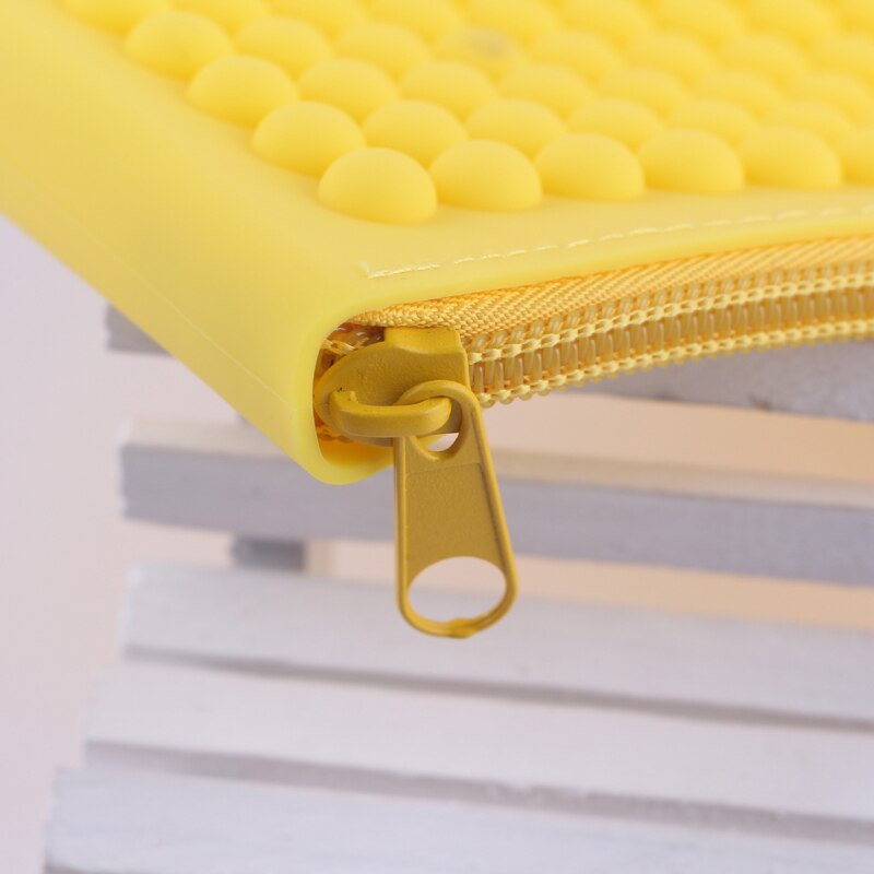 Praktische Unisex Siliconen waterdicht Lange Clutch Wallet Huishoudster's Casual Goedkope telefoon/Key/Portemonnees Potlood Tas voor studenten