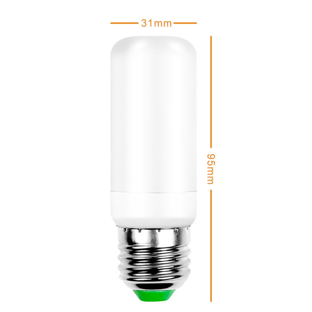 3PCS E27 LED Flame Fire Effect Simulated Nature Light Bulb Decor Atmosphere Lamp Light Source: High Brightness 2835 Led Beads