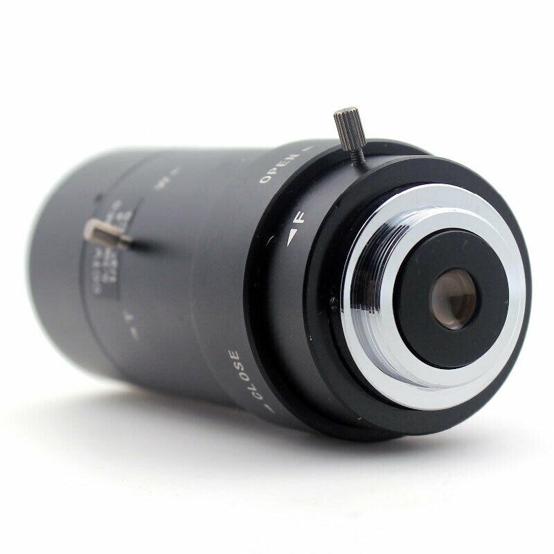 5-100mm CCTV Lens,CS F1.8 Lens,1/3" Manual Iris & Focal Length Lens,Varifocal Zoom CS-Mount Lens for Security CCTV Camera