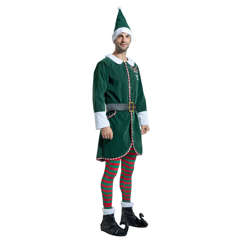 De grote man kerst elf pak winkelcentra bar kerstsfeer activiteit speelt een pak bedekt 5 keer meer yards