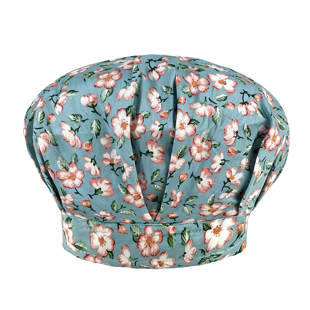 Multicolore coton respirant dessin animé impression florale gommage chapeau animalerie laboratoire spa travail chapeau salon de beauté gommage moelleux casquette