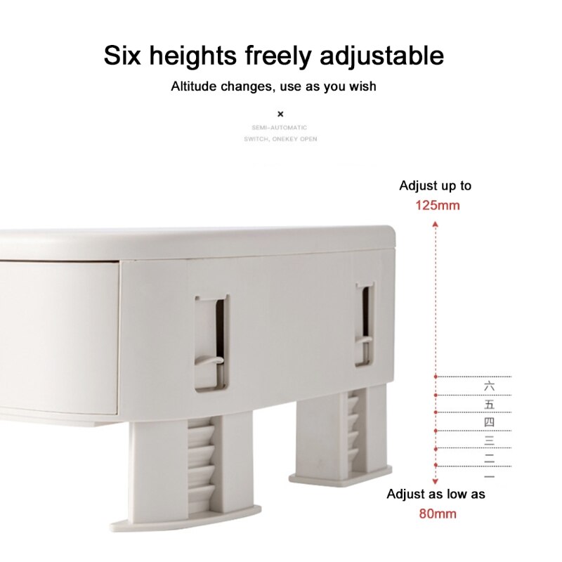 Desktop Computer Shelf Sundries Drawer Storage Box Office Neck Protector Computer Monitor Shelf Increase Display Base