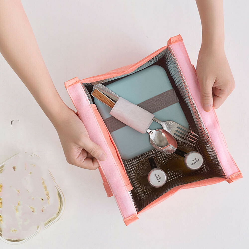 Kvinder mænd børn isoleret madpakke termisk køler madpakke picnic opbevaring vandtæt oxford aluminium håndtaske