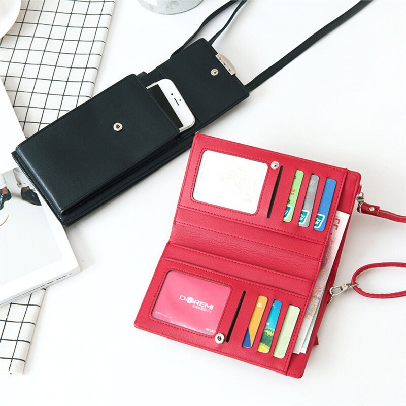Bolso bandolera para mujer, bolso de mano para teléfono, cartera con solapa, bolso de hombro para teléfono con pantalla táctil