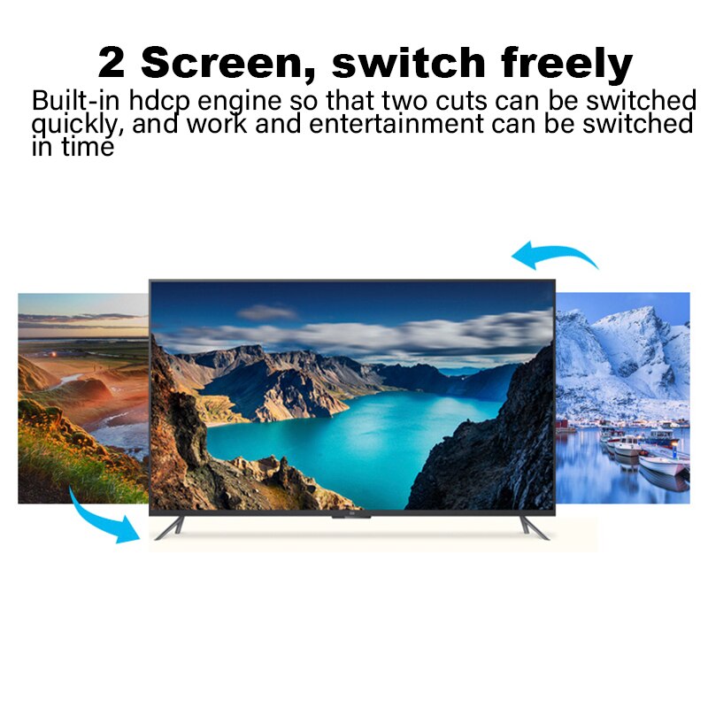 2 puertos HDMI compatible con VGA DVI KVM, teclado, ratón, USB 2,0, compartir conmutador, caja divisora con control remoto, Cables USB