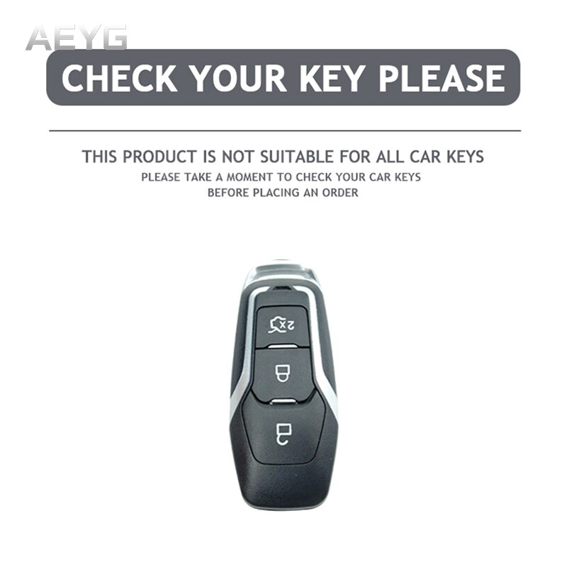 TPU Leather Car Key Case Cover For Ford F-150 Mondeo Galaxy S-Max Explorer Ranger Focus 3 4 ST Mustang Edge Fiesta MK 3 MK4 MK5