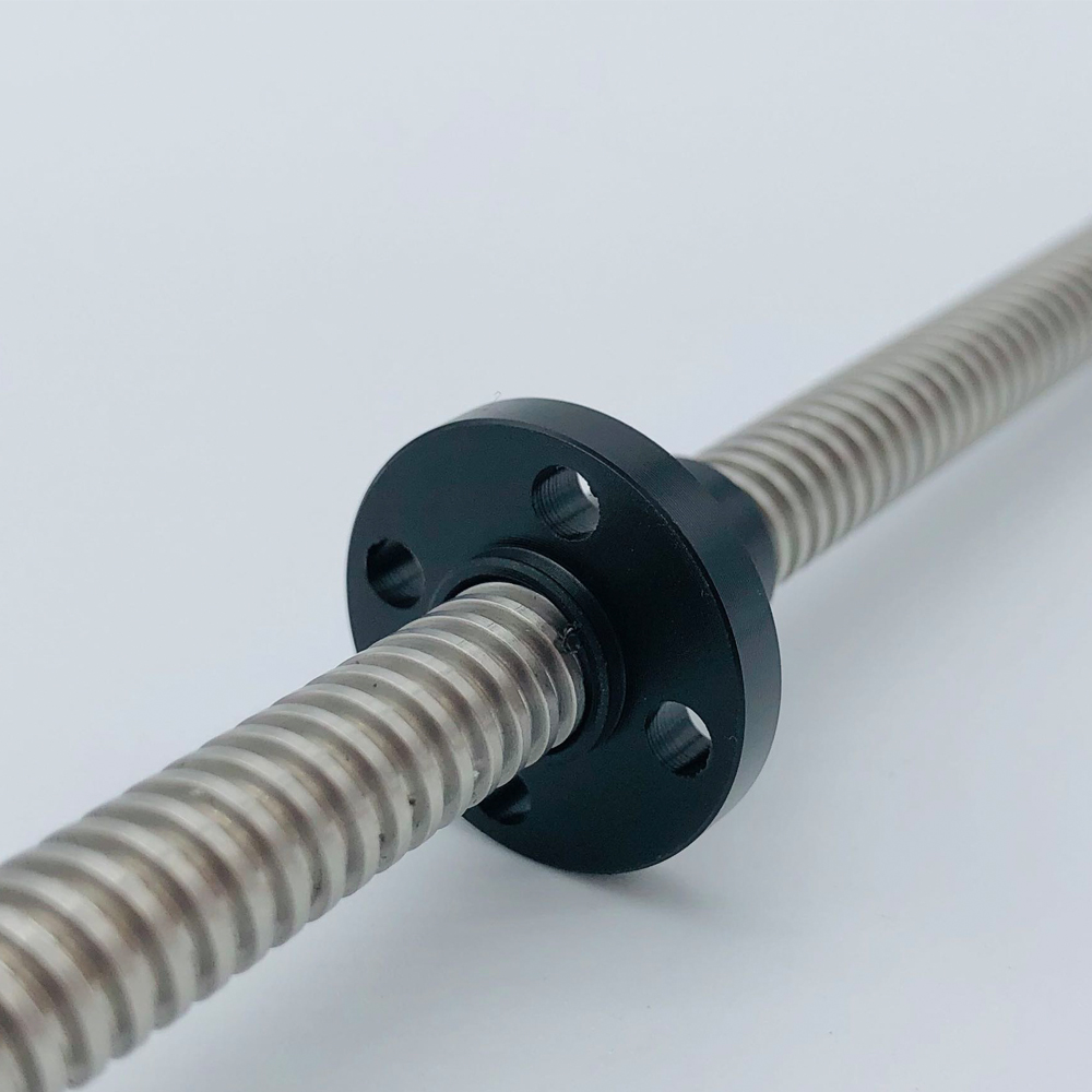 Rosca de tornillo de plomo T5, 8mm, paso de 1mm, 1mm/2mm/4mm, 100/200/300/400/500/550mm con tuerca de nailon, varilla Trapezoidal para impresora 3D CNC, 1 ud.