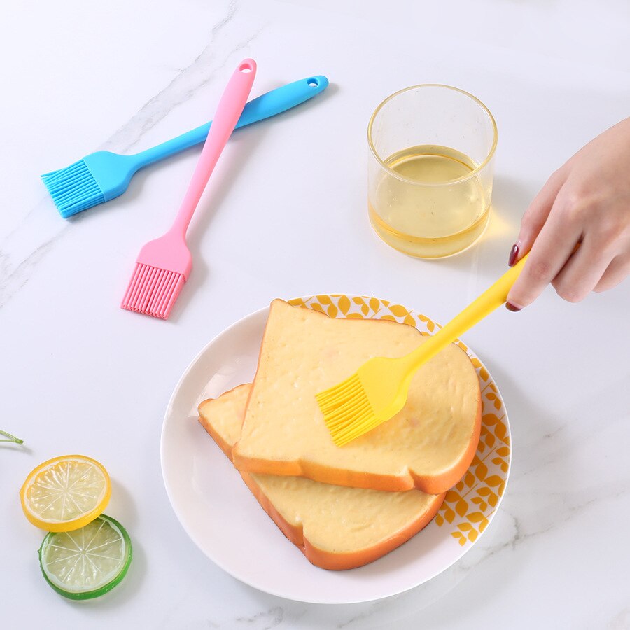 Siliconen Basting Pastry Brush, Hittebestendige Koken Olie Borstel voor