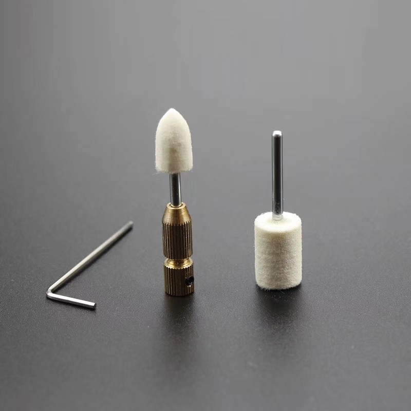 CJ6+ 9+ Glue Cleaning Wool Felt Head For Glass Touch Sceen Polishing Head No Hurt Lcd OCA Adhesive Remover Clean Tool