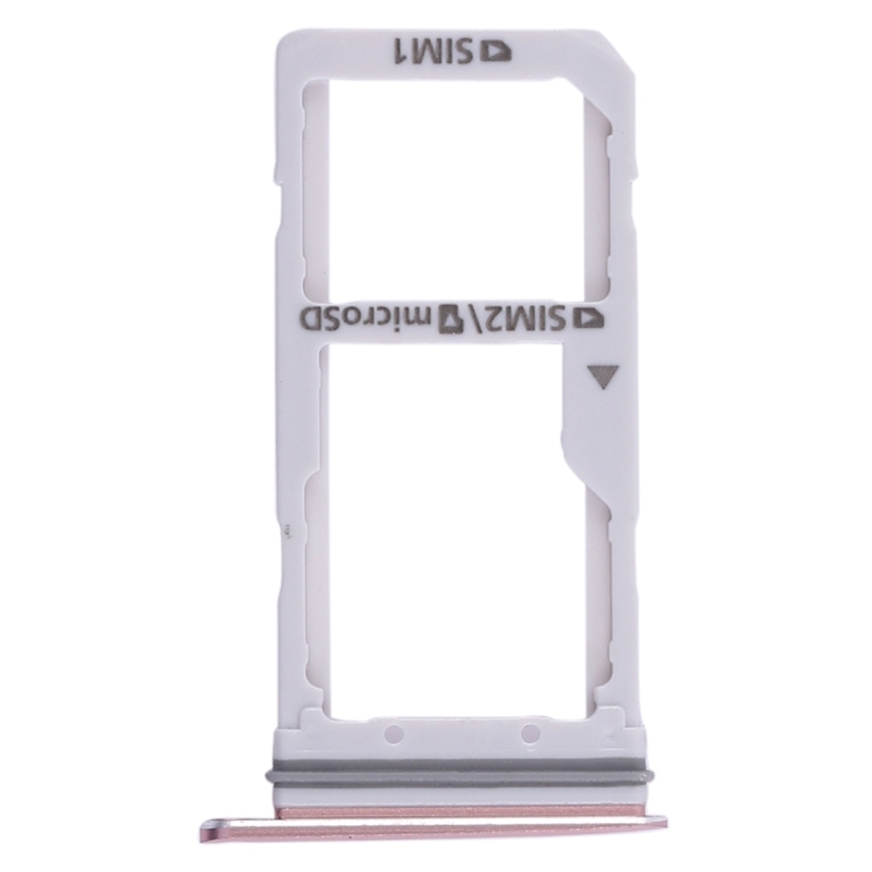 Plateau de carte double SIM pour téléphone Samsung Galaxy S7 Edge SIM1 + SIM2 + pièce de rechange pour plateau de carte Micro SD: Rose