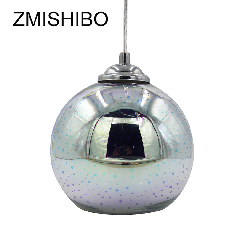 Zmishibo 3d fyrværkeri glas vedhæng lys led  e27 hængende lampe lampeskærm stue spisestue hjem indretning belysningsarmaturer