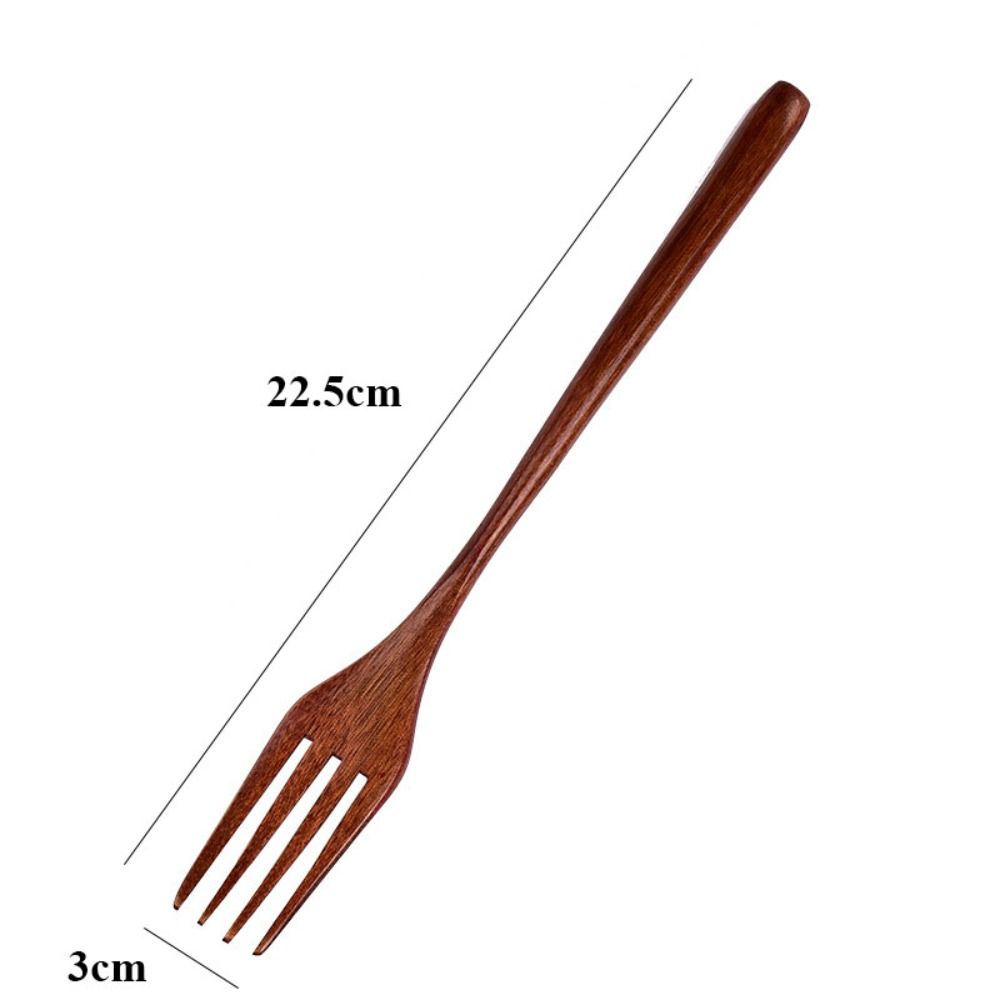 Cuchara de madera Natural, tenedor, Kit de cena, utensilio para sopa de arroz, cereales, utensilios de cocina caseros hechos a mano, vajilla, cubiertos para Cocina: verde