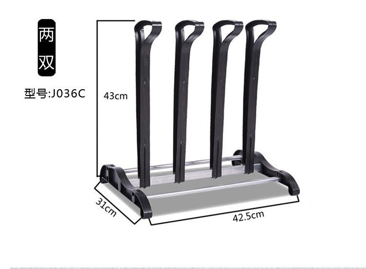 Boot Rack for 3 Pairs of Tall Boots Organizer Black Standing Rack for Closets Outdoor Entryway Shoe Rack Stand for Footwear: B